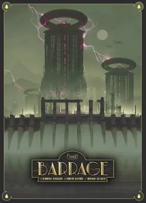 Barrage board game box cover