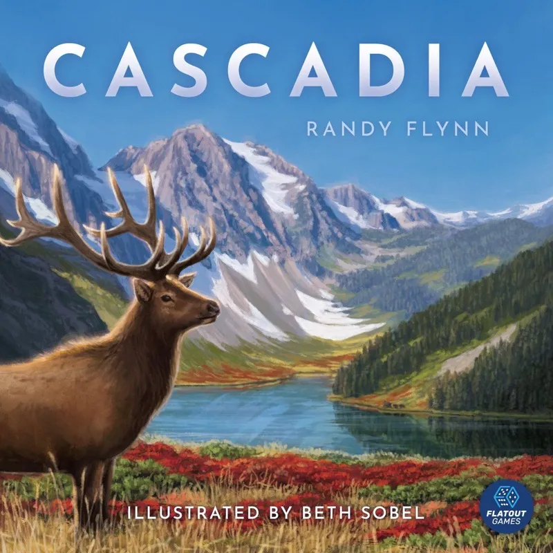 Cascadia board game box cover