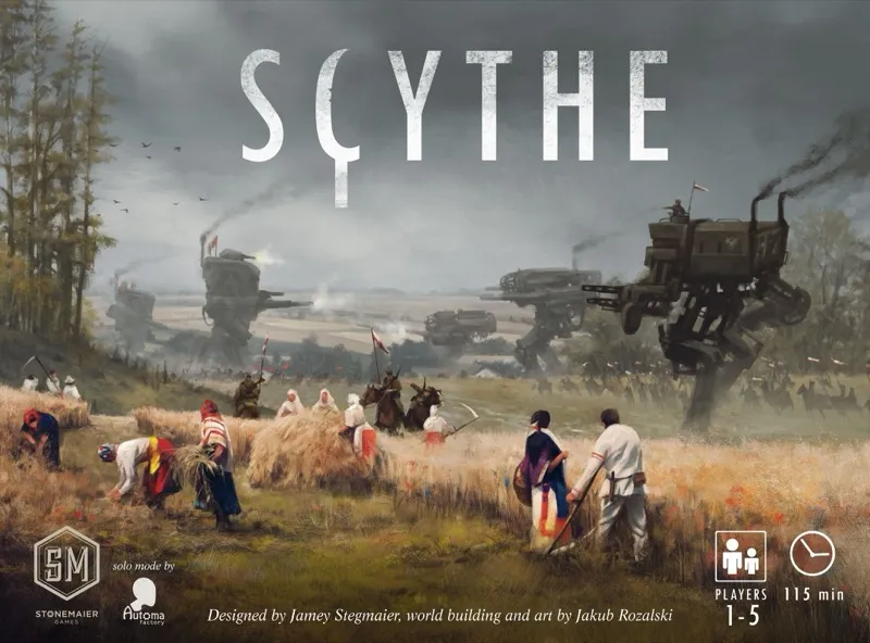 Scythe board game box cover